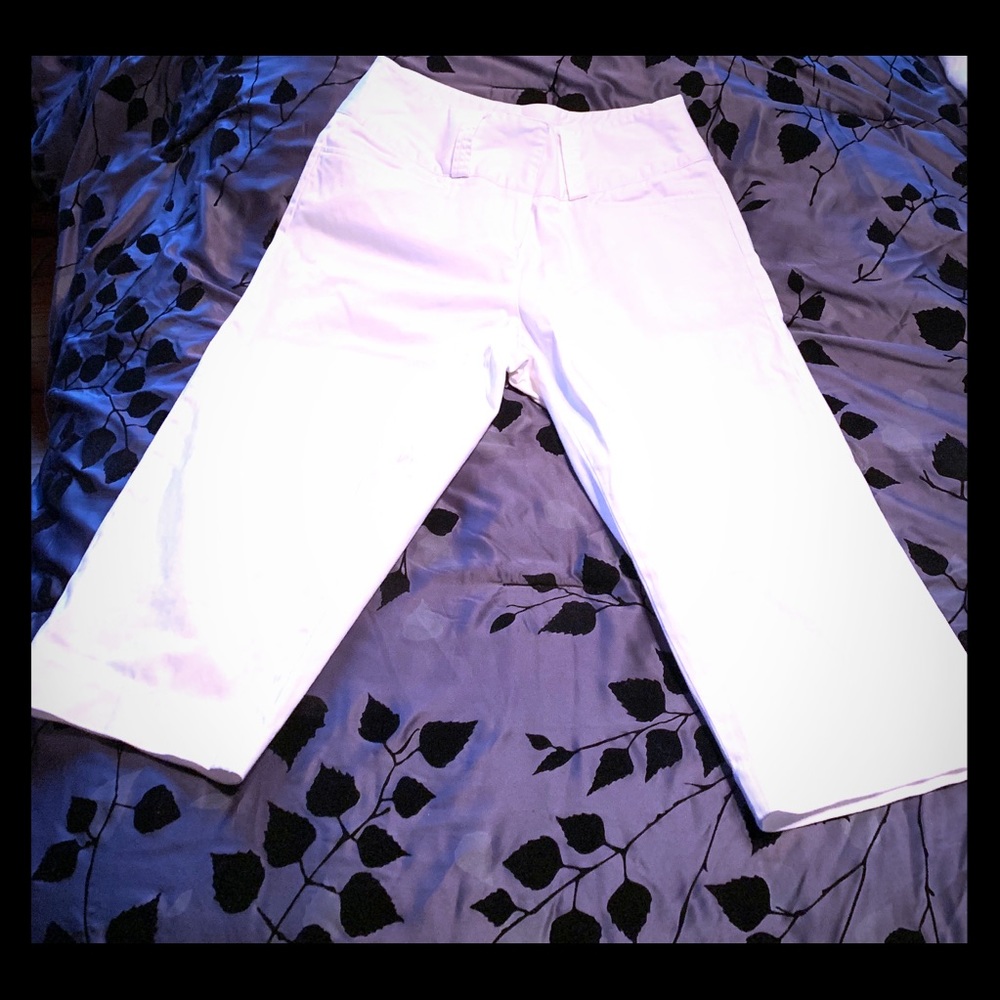 White cotton pants